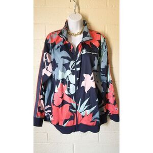 Floral Champion Sports Zip-Up Jacket